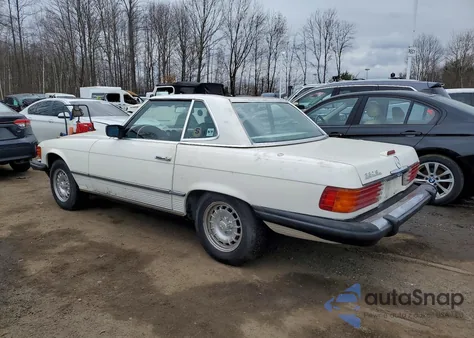 1985 Mercedes-Benz 380 Sl z USA, uszkodzony, nr VIN WDBBA45C0FA016622